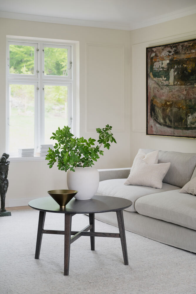 Filippa soffbord runt Ø90 mörkbrun ek