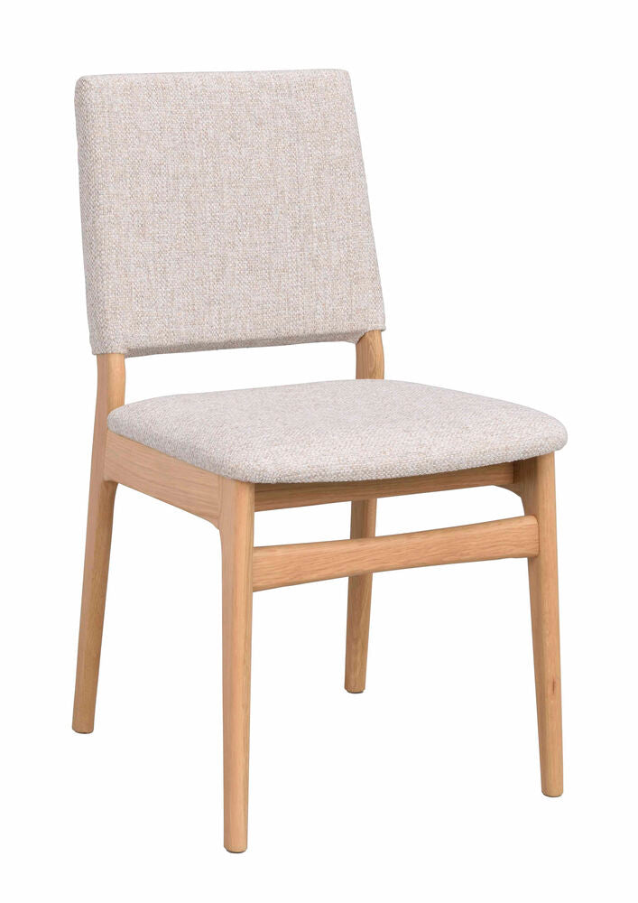 Medford stol ek/ljusbeige tyg 2-pack