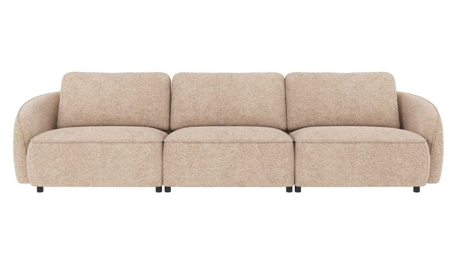 Norris soffa 4-sits ljusbeige tyg Anna #2