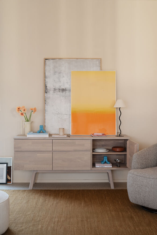 Cleardale sideboard 170 vitpigmenterad ek