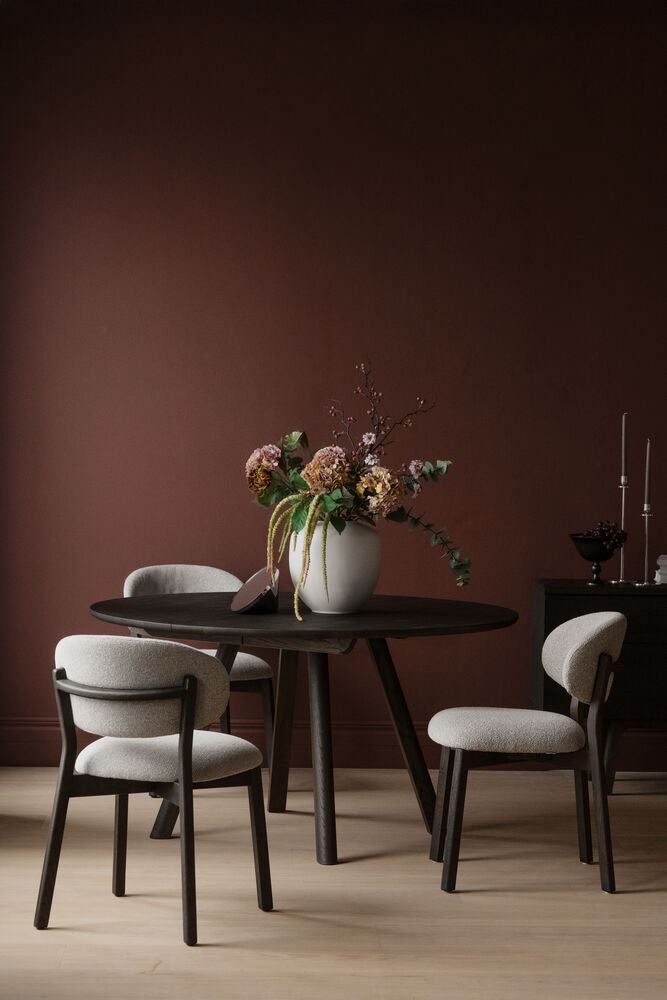 Clapperton matbord runt Ø140 brun ek