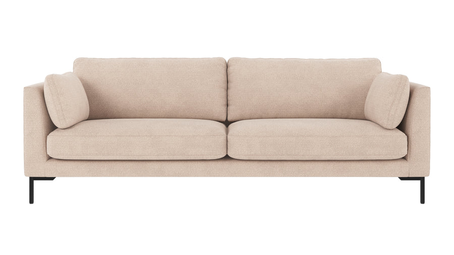 Corwin soffa 3-sits ljusbeige tyg Rita #1