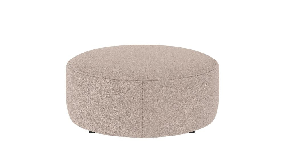 Joplin sittpuff Ø90 ljusbeige tyg Alice #01