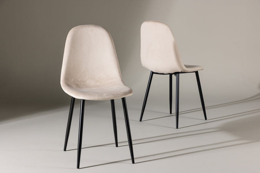 Polar matstol 2-pack beige