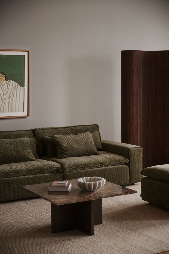 Rawlins soffa 3-sits Maxi grönt tyg Rachel #207