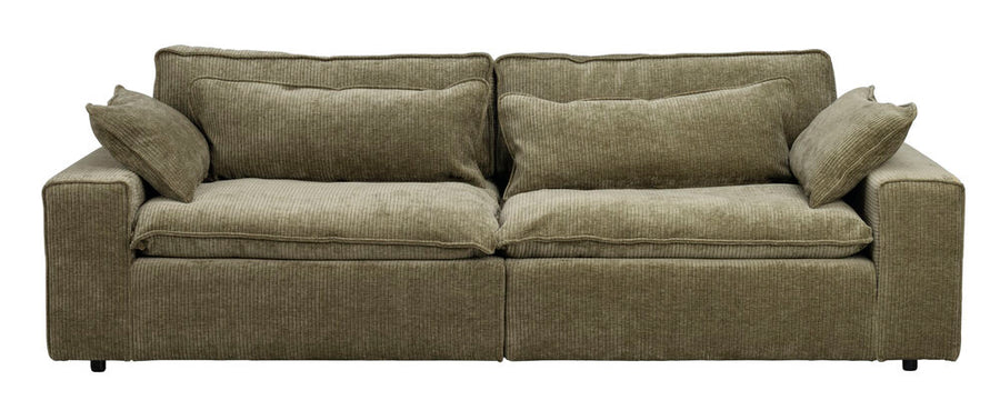 Rawlins soffa 3-sits Maxi grönt tyg Rachel #207