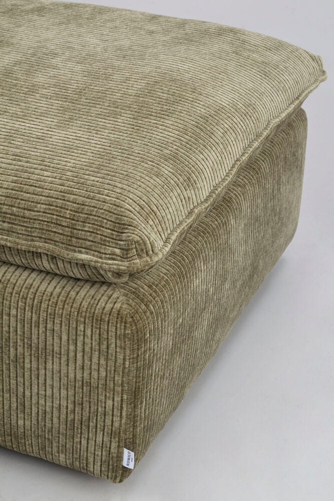 Rawlins fotpall grönt tyg Rachel #207