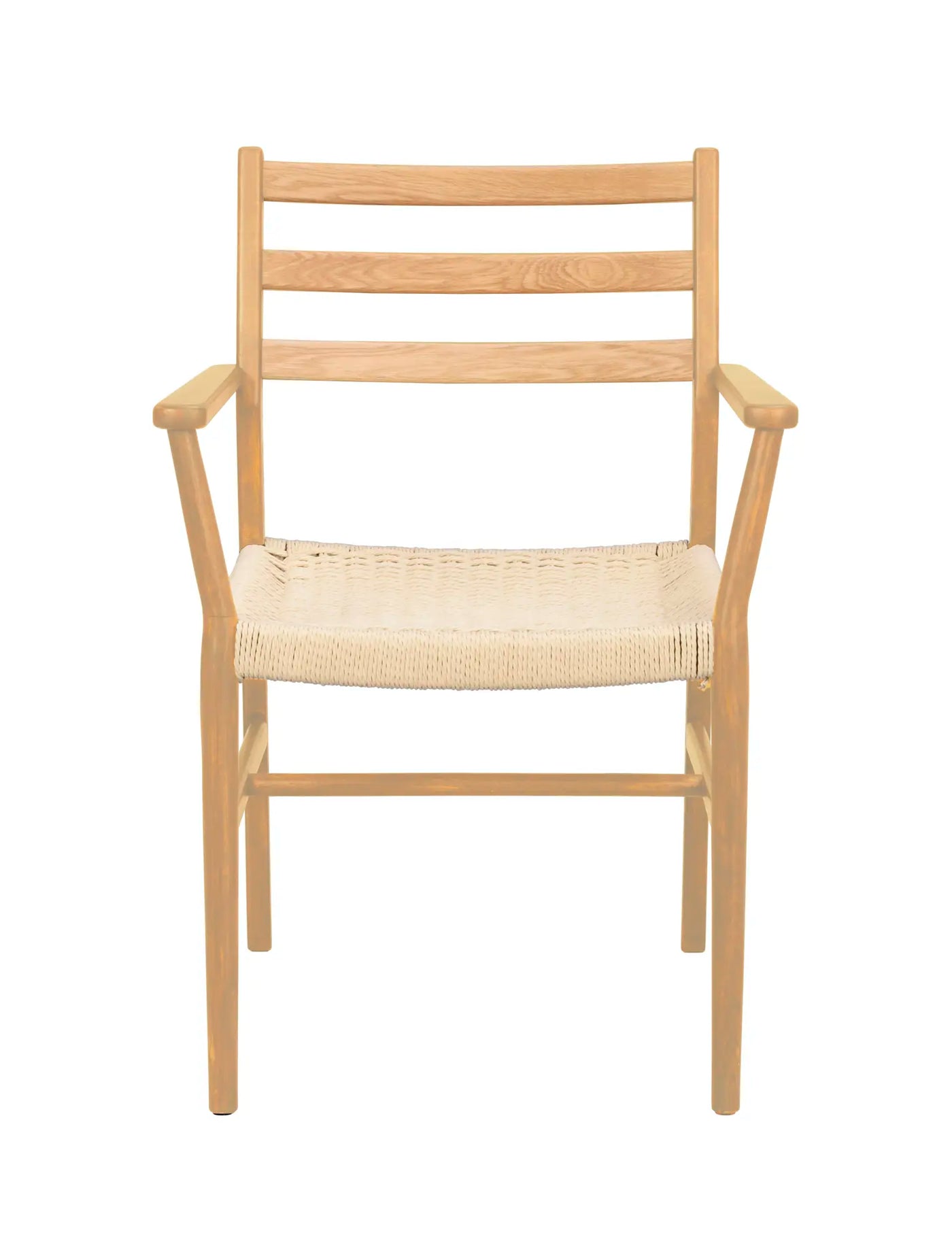 Harlan karmstol ek/ljusbeige tyg 2-pack