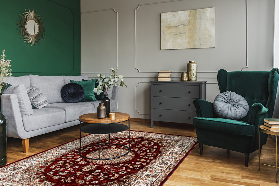 Dubai Medallion matta röd