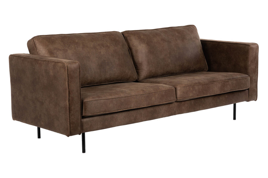 Texas soffa 3-sits mörkbrun