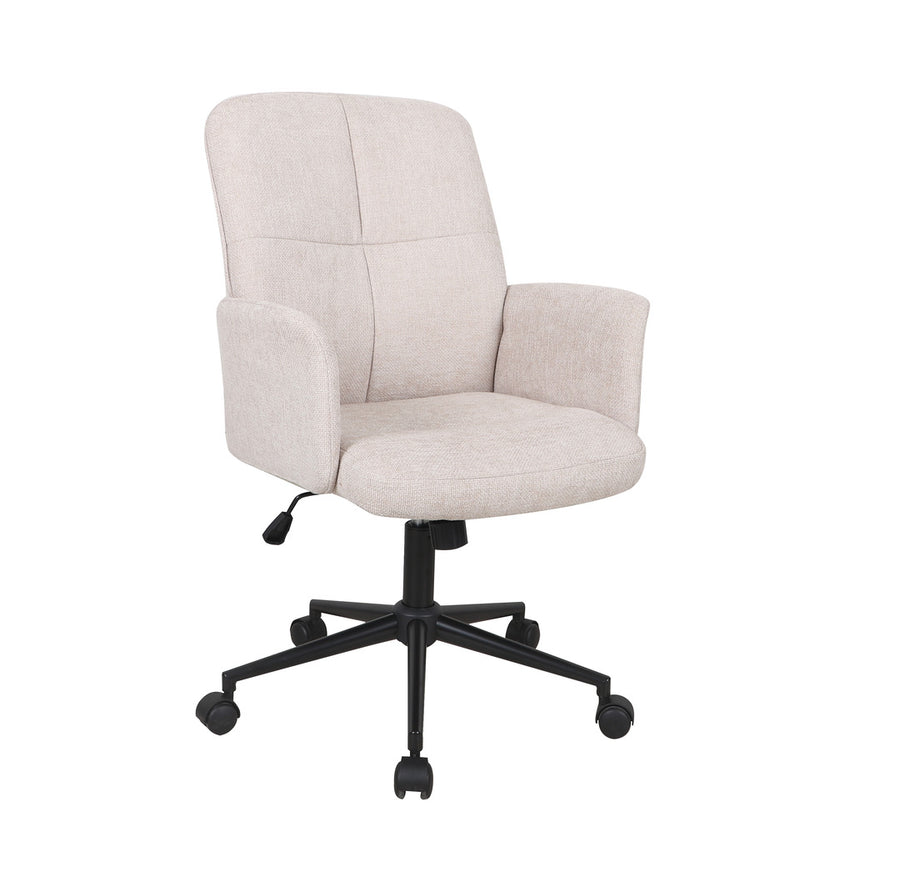 Carell kontorsstol beige tyg