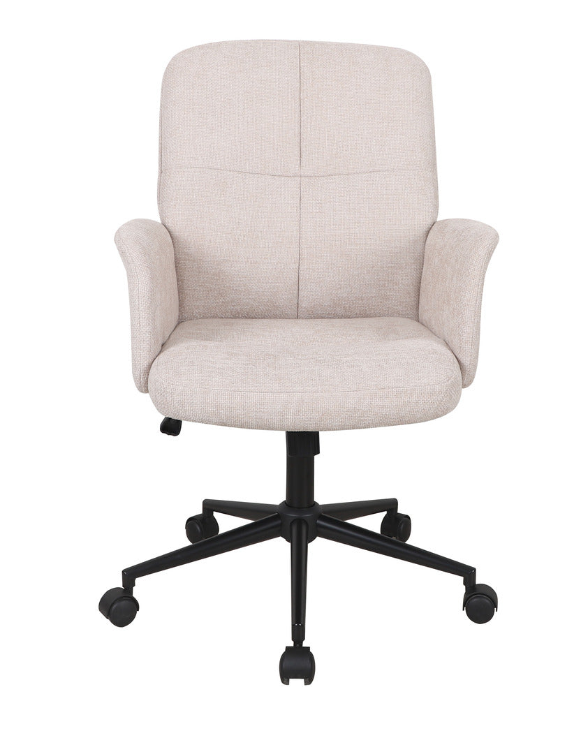 Carell kontorsstol beige tyg