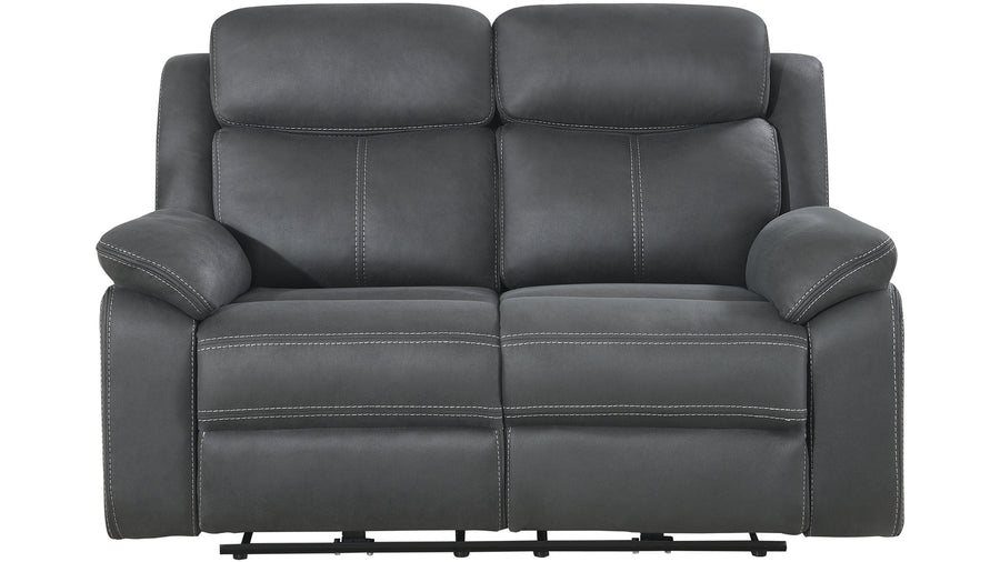 Teddy reclinersoffa 2-sits med el tyg grå