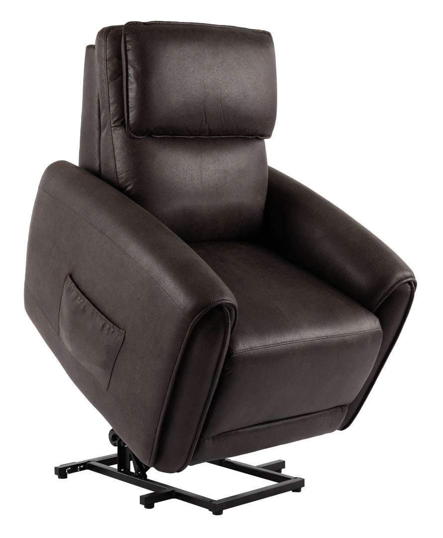 Babsan lift-up fåtölj tyg brun