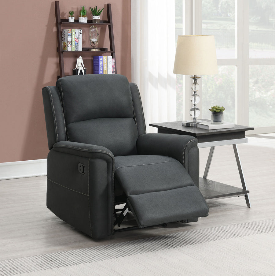 Staffan reclinerfåtölj tyg grå