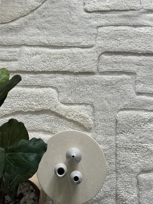Pure Abstrakt ullmatta creme