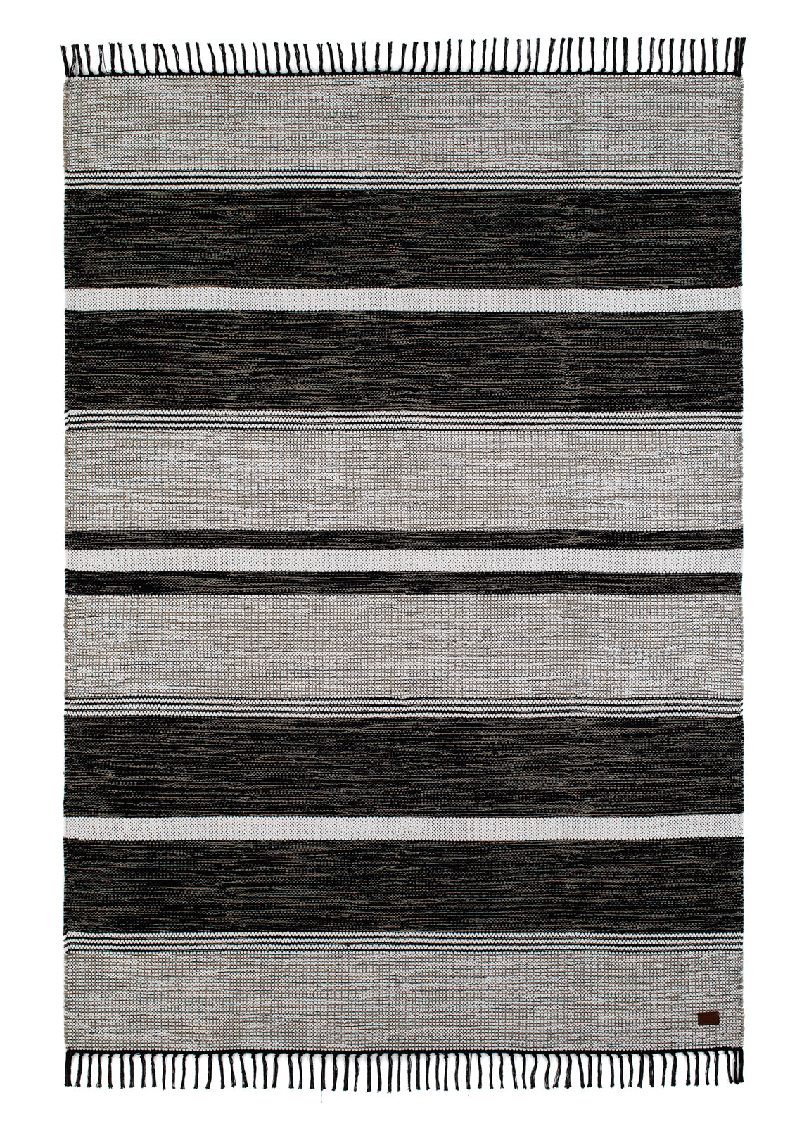 Vindö trasmatta svart