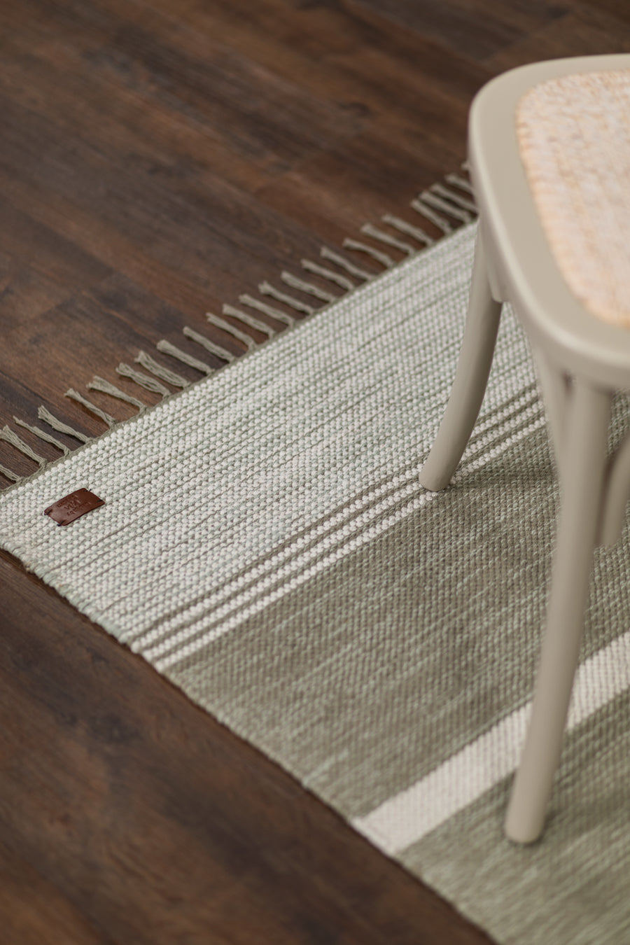 Vindö trasmatta olivgrön