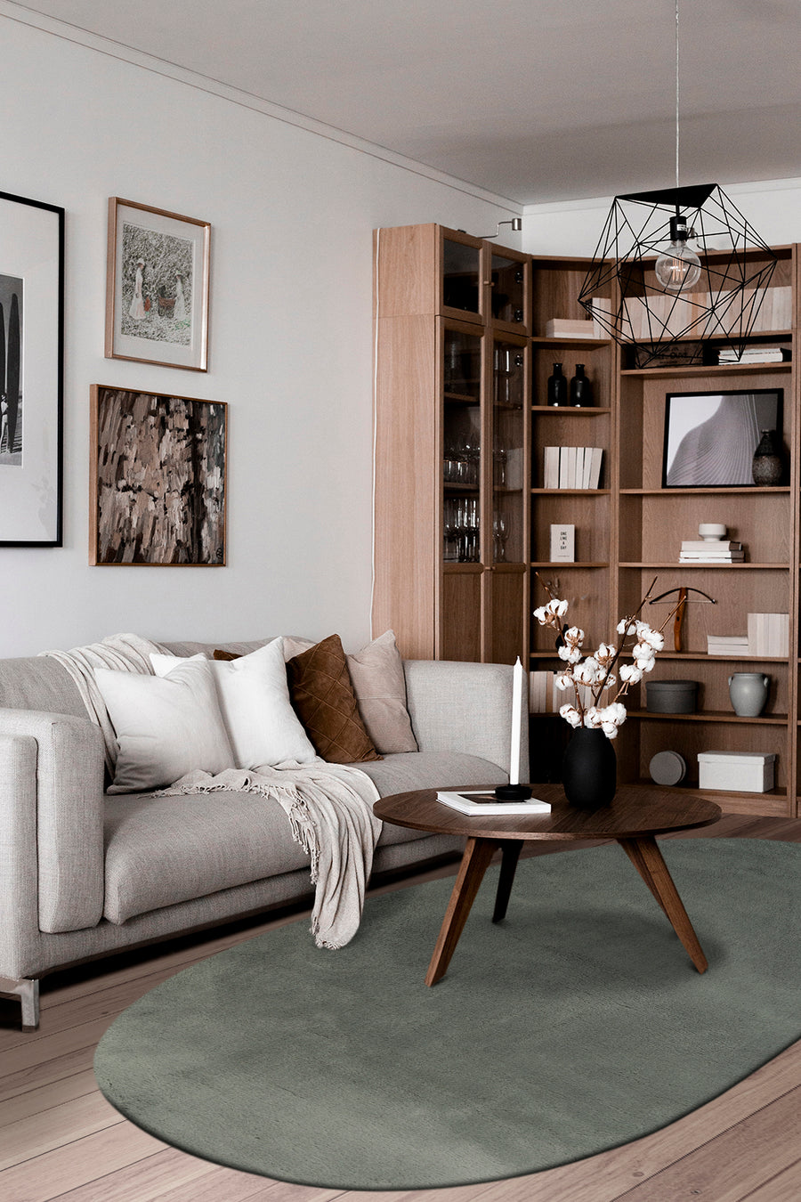 Soft Shape matta grön