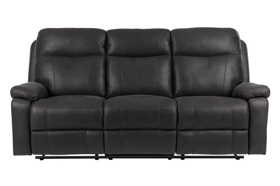 Bengt reclinersoffa 3-sits med el tyg svart