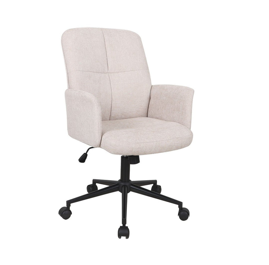 Carell kontorsstol beige tyg
