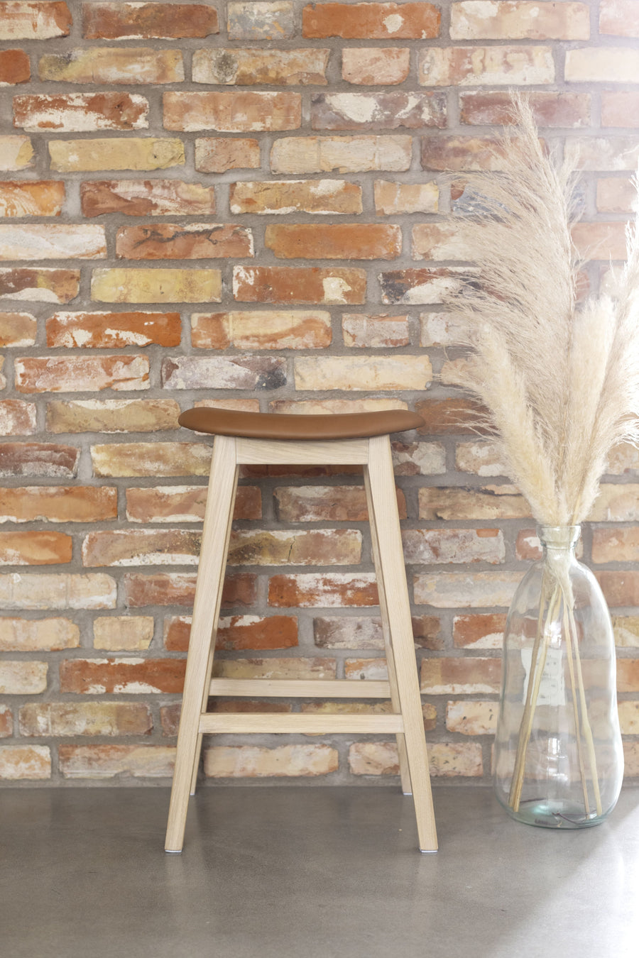 Kyoto barpall vitoljad ek/cognac läder