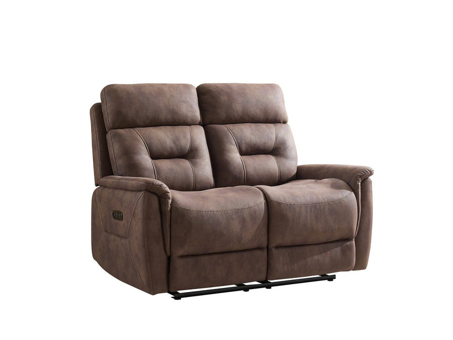 Johan reclinersoffa 2-sits med el tyg brun