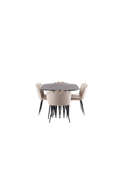 Matbordet Stone ovalt och stolarna Limhamn