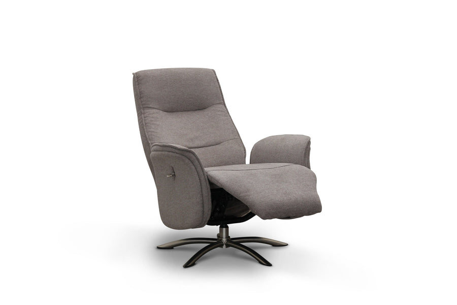 Visby reclinerfåtölj flip-up tyg beige