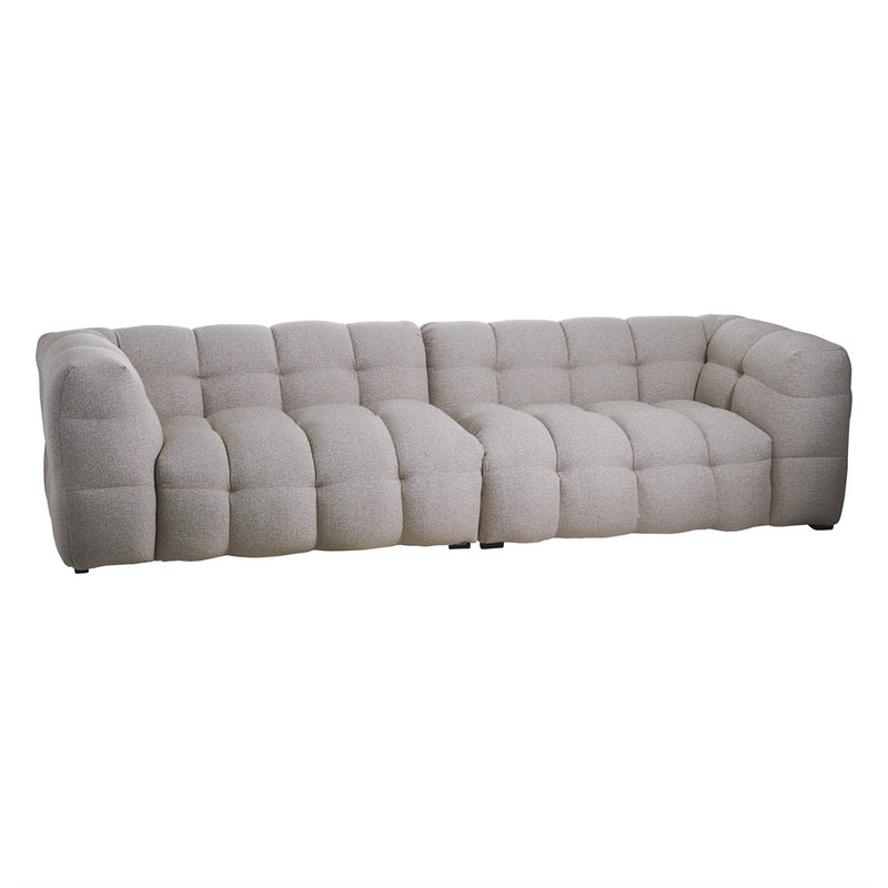 Kendall 4-sits soffa beige bouclé