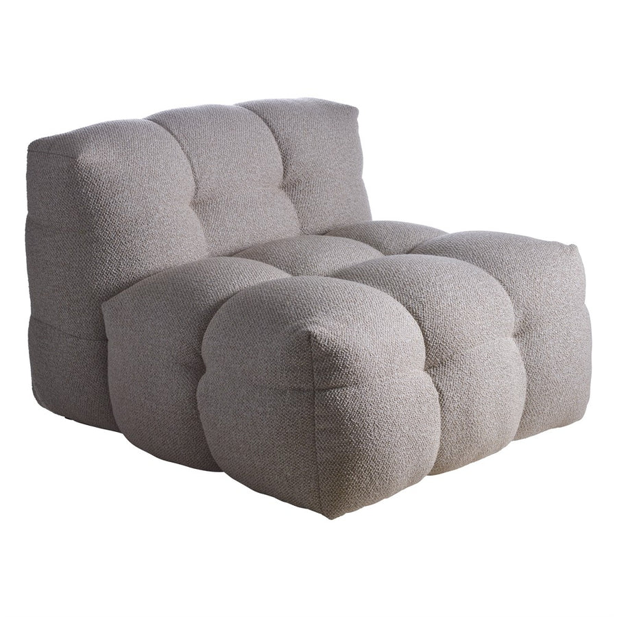 Kendall fåtölj 1-sits beige bouclé