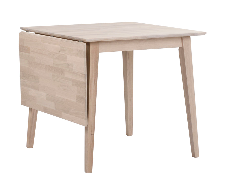 Filippa klaffbord 80+45 vitpigmenterad ek