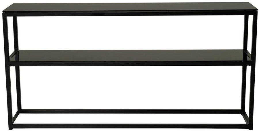 Pierre konsolbord svart glas/svart