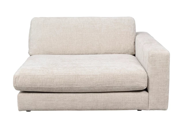 Duncan 1,5-sits schäslong H/fåtölj ljusgrått Robin#01