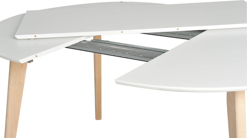 Wave matbord vit Ø120 cm
