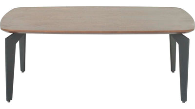 Bergamo soffbord valnöt/svart 85x59 cm