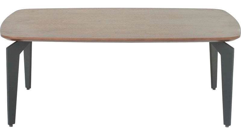 Bergamo soffbord valnöt/svart 85x59 cm
