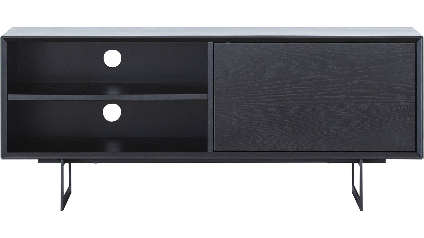 Vision mediabänk svart 120x42 cm