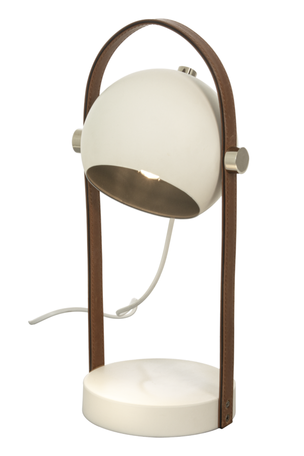 Bow bordlampa vit