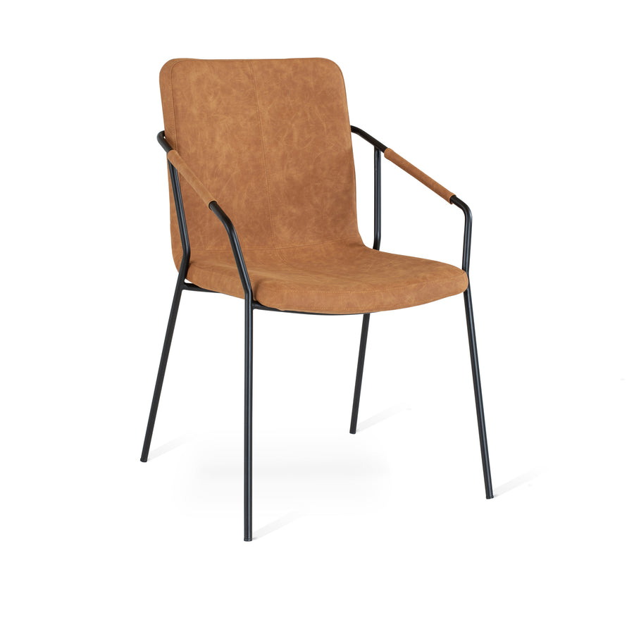 Evo stol cognac PU 2-pack