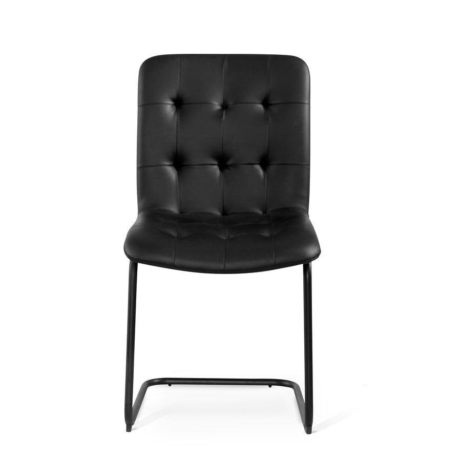 Frank stol Stella svart 2-pack