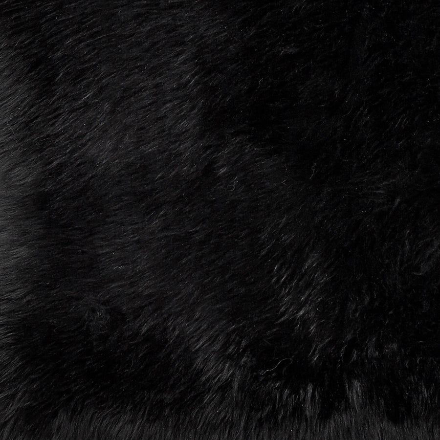 Gently fårskinn svart