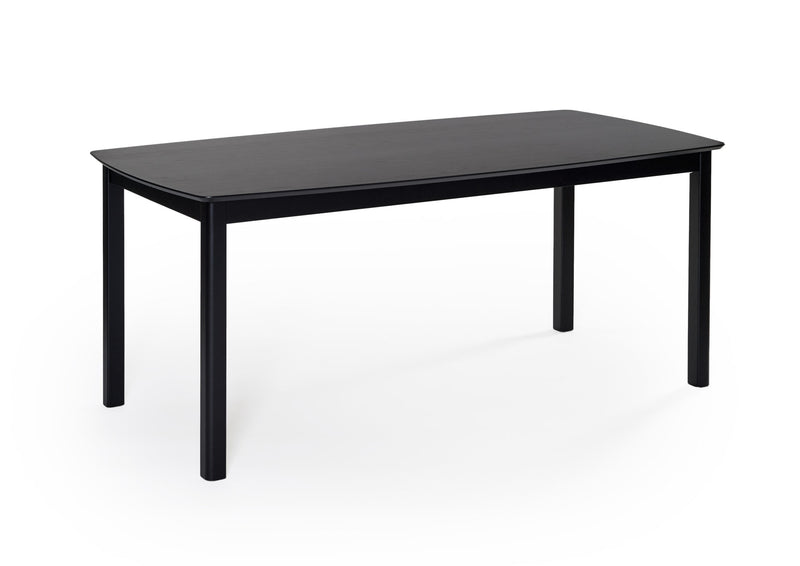Marathon matbord svartbetsad ek 180x90 cm