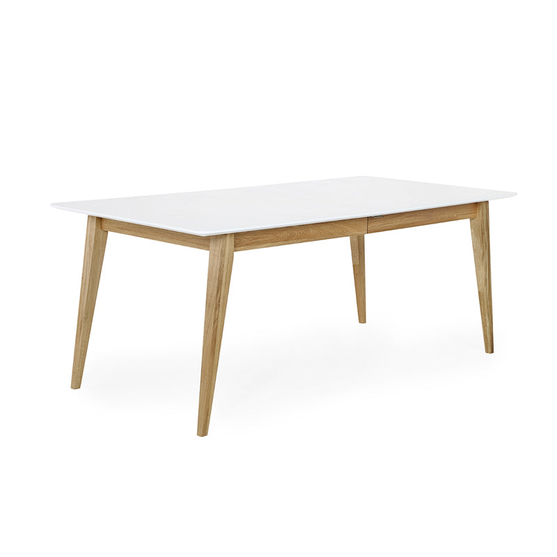 Mood matbord 190x95 med butterfly vitlack/oljad ek