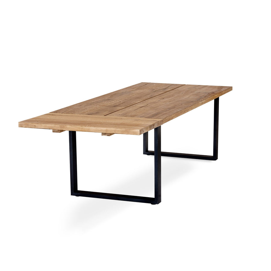 Narvik matbord 210 cm oljad vildek, svart U-ben