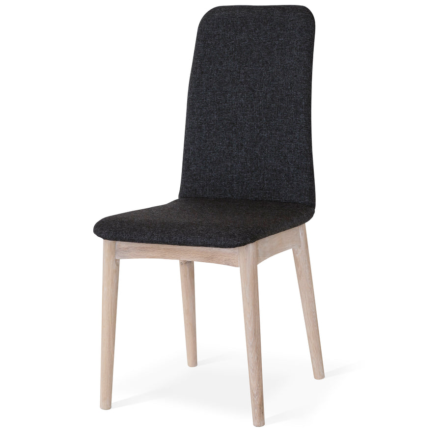 Nordik stol tyg Nord grå vitoljad ek 2-pack