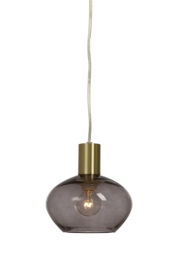 Bell fönsterlampa matt mässing/rök