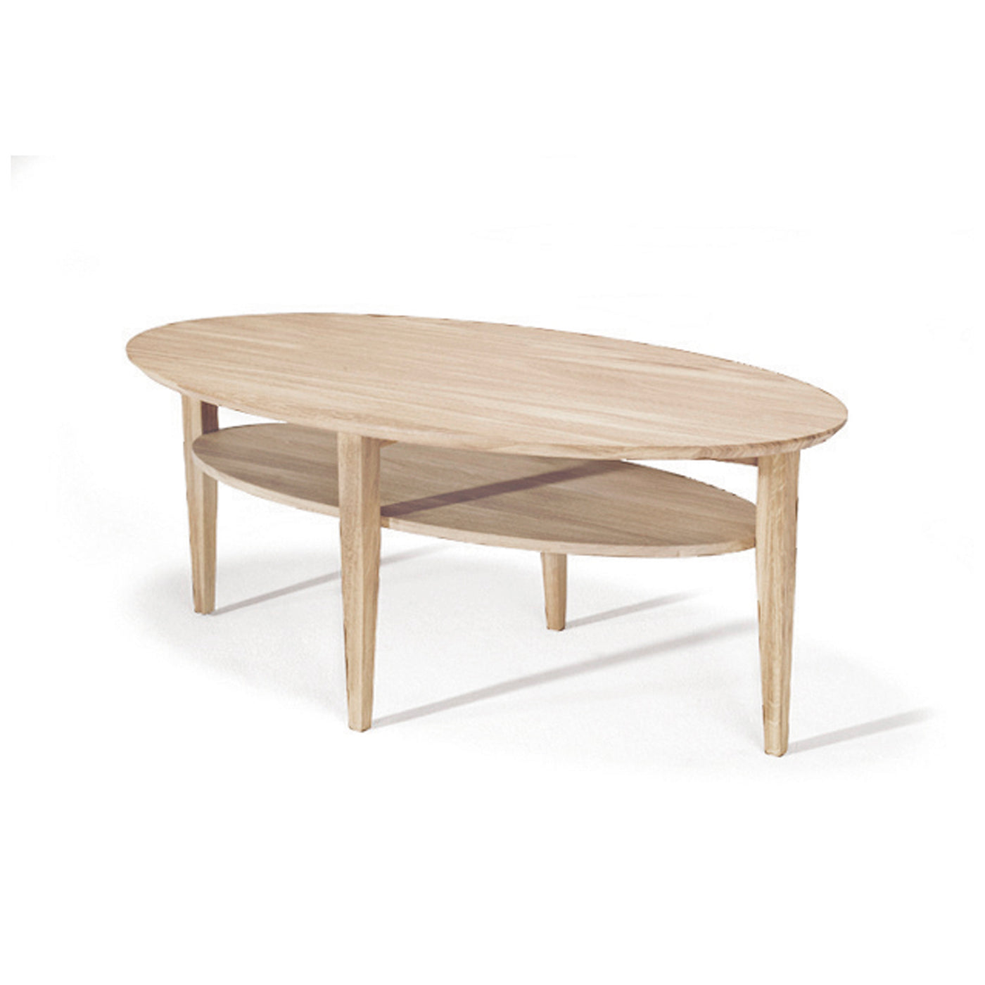 Tango soffbord ellips 130 cm vitoljad ek