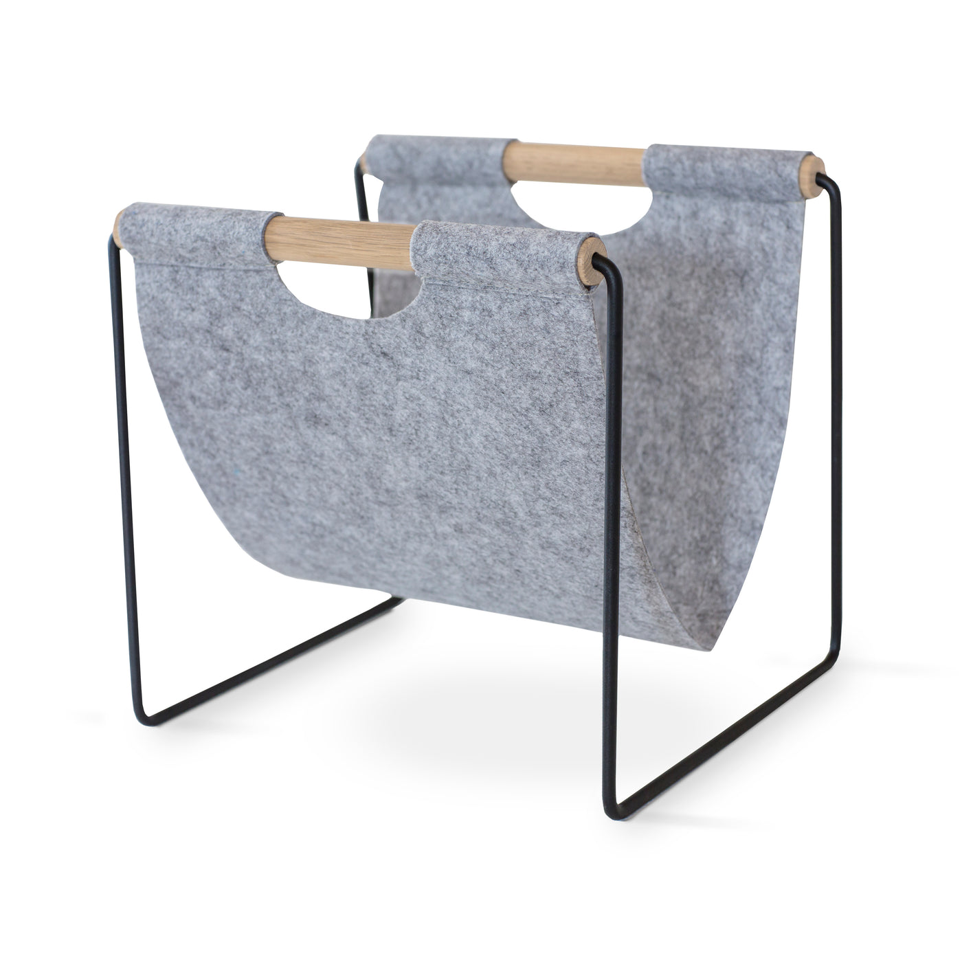 Twist tidningsställ vitoljad ek