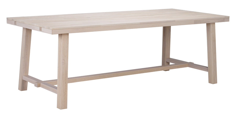 Brooklyn matbord 220x95 vitpigmenterad ek